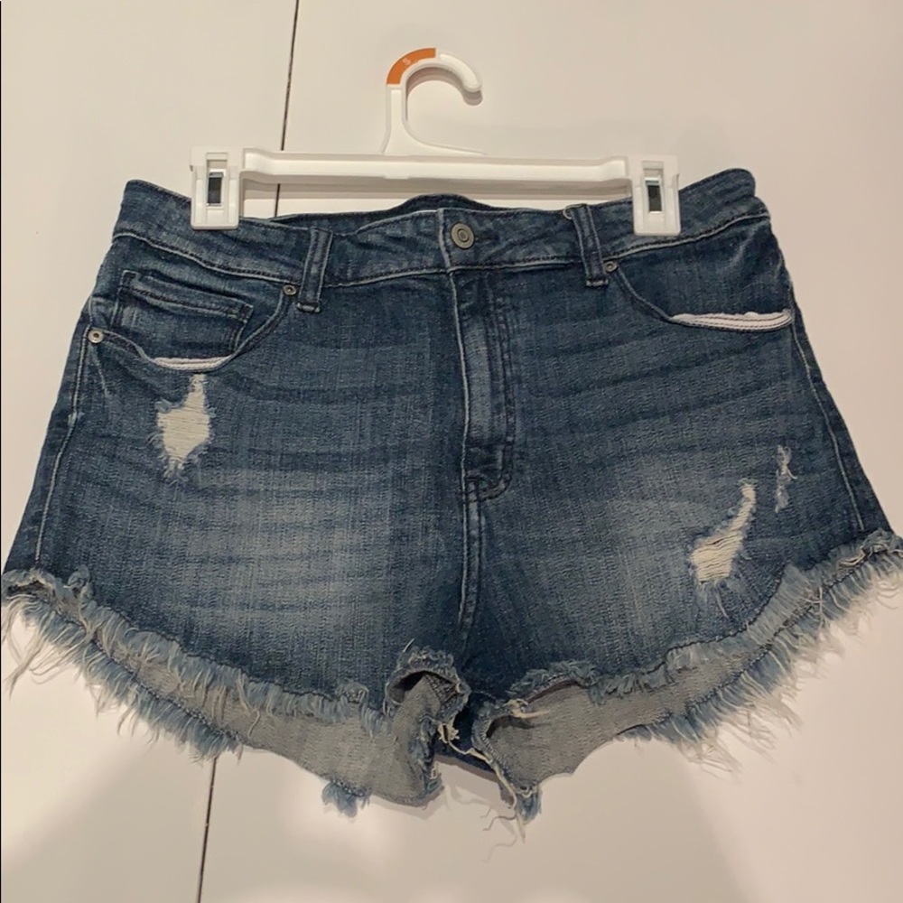 Denim high rise, cut off, shorts